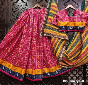 Designer New Navratri Cotton With Foil Print Lehenga Choli